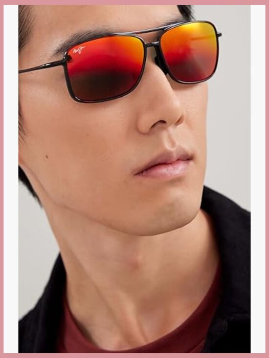 Polarized Aviator Sunglasses with Nylon Frame and UV Protection main image 4
